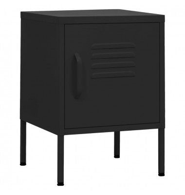  Naktinis staliukas, juodas, 35x35x51cm, plienas - Naktinės spintelės - 2
