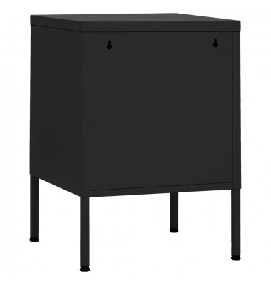  Naktinis staliukas, juodas, 35x35x51cm, plienas - Naktinės spintelės - 5