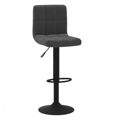  Baro taburetės, 2vnt., juodos spalvos, aksomas - Baro kėdės - 3