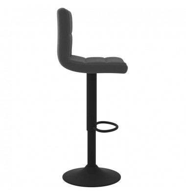  Baro taburetės, 2vnt., juodos spalvos, aksomas - Baro kėdės - 5