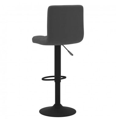  Baro taburetės, 2vnt., juodos spalvos, aksomas - Baro kėdės - 6