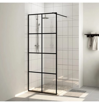  Dušo sienelė su skaidriu ESG stiklu, juodos spalvos, 80x195cm - Dušo sienelės - 1
