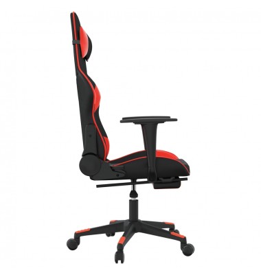  Žaidimų kėdė su pakoja, juoda ir raudona, dirbtinė oda - Žaidimų kėdės - 4