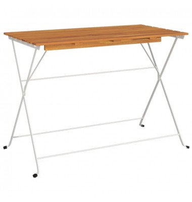  Sulankstomas bistro stalas, 100x54x71cm, akacija ir plienas - Lauko stalai, staliukai - 2