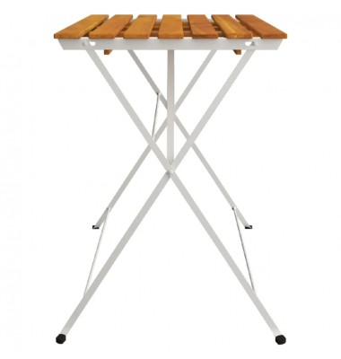  Sulankstomas bistro stalas, 100x54x71cm, akacija ir plienas - Lauko stalai, staliukai - 4