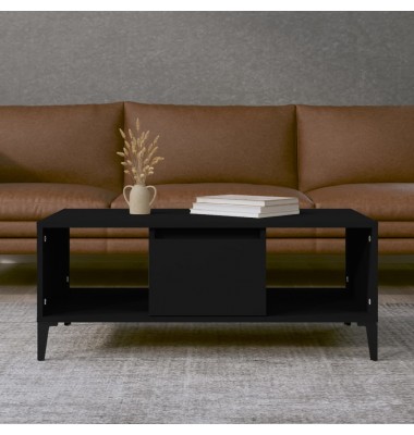  Kavos staliukas, juodas, 90x50x36,5cm, apdirbta mediena - Kavos staliukai - 1