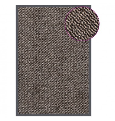  Durų kilimėlis, tamsiai rudos spalvos, 80x120cm, kuokštuotas - Durų, virtuvės kilimai - 1