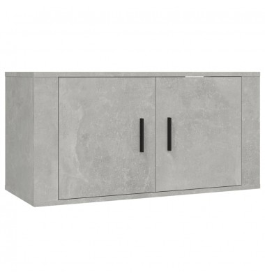 TV spintelių komplektas, 3 dalių, betono pilkas, mediena - TV spintelės - 4