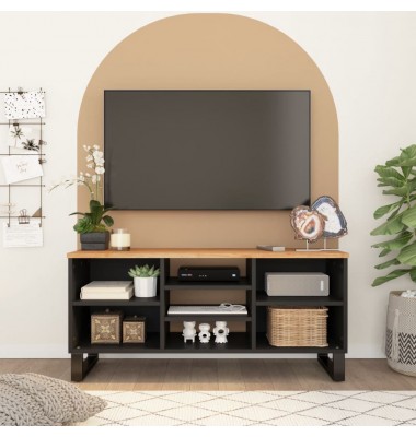  Televizoriaus spintelė, 100x33x46cm, akacija/apdirbta mediena - TV spintelės - 1