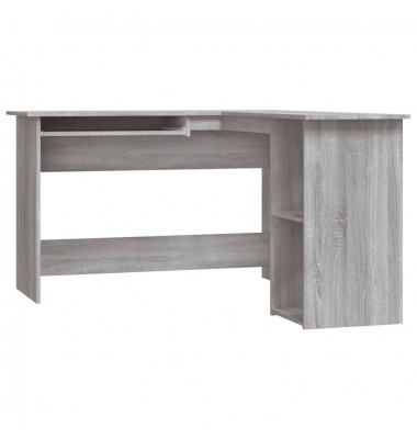  Kampinis rašomasis stalas, pilkas ąžuolo, 120x140x75cm, mediena - Rašomieji stalai - 2
