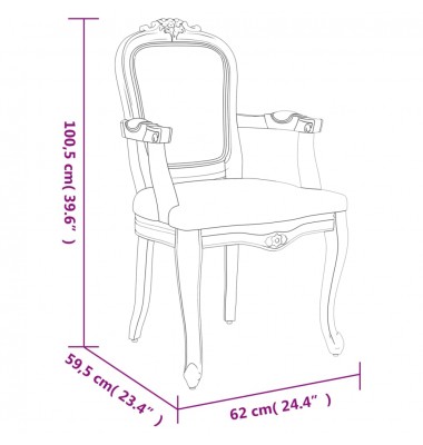  Valgomojo kėdės, 2vnt., pilkos, 62x59,5x100,5cm, audinys - Valgomojo Kėdės - 9