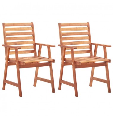  Lauko valgomojo kėdės, 2vnt., akacijos medienos masyvas - Lauko kėdės - 1