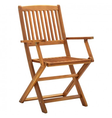  Sulankstomos lauko kėdės, 2vnt., akacijos medienos masyvas - Lauko kėdės - 2