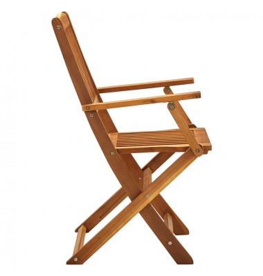  Sulankstomos lauko kėdės, 2vnt., akacijos medienos masyvas - Lauko kėdės - 4
