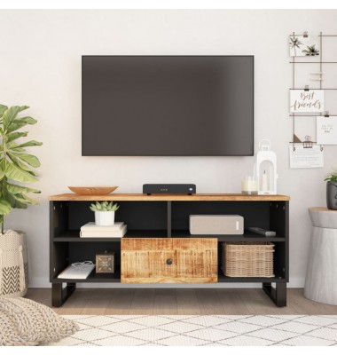  Televizoriaus spintelė, 100x33x46cm, mango/apdirbta mediena - TV spintelės - 1