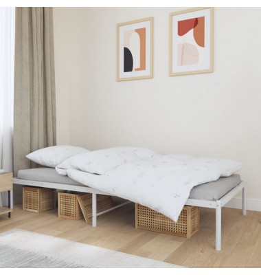  Metalinis lovos rėmas, baltos spalvos, 90x190cm - Lovos - 1