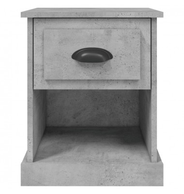  Naktinės spintelės, 2vnt., betono pilkos, 39x39x47,5cm, mediena - Naktinės spintelės - 8