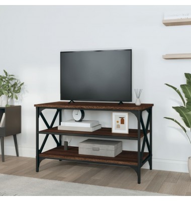  Televizoriaus spintelė, ruda ąžuolo, 80x40x50cm, mediena - Žurnaliniai staliukai - 3