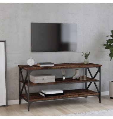  Televizoriaus spintelė, dūminio ąžuolo, 100x40x50cm, mediena - Žurnaliniai staliukai - 1