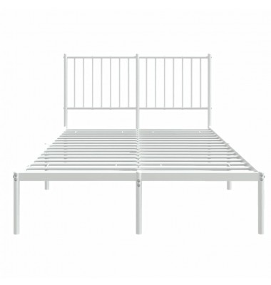  Metalinis lovos rėmas su galvūgaliu, baltos spalvos, 120x190cm - Lovos - 5