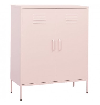  Sandėliavimo spintelė, rožinės spalvos, 80x35x101,5cm, plienas - Biuro spintos, spintelės - 1
