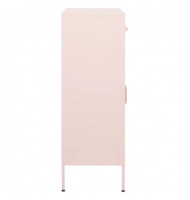  Sandėliavimo spintelė, rožinės spalvos, 80x35x101,5cm, plienas - Biuro spintos, spintelės - 4