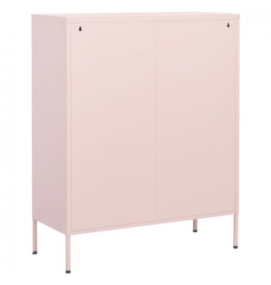  Sandėliavimo spintelė, rožinės spalvos, 80x35x101,5cm, plienas - Biuro spintos, spintelės - 5