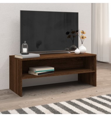  Televizoriaus spintelė, ruda ąžuolo, 100x40x40cm, mediena - TV spintelės - 1