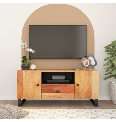  Televizoriaus spintelė, 105x33,5x46cm, akacija/apdirbta mediena - TV spintelės - 1