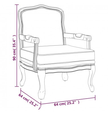  Krėslas, tamsiai pilkos spalvos, 64x64x90cm, audinys - Foteliai, krėslai - 8