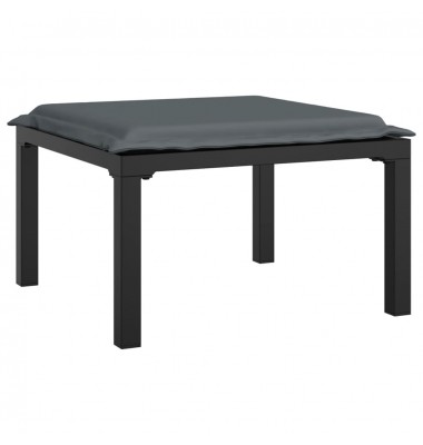  Sodo pakoja su pagalvėle, juodos ir pilkos spalvos, poliratanas - Moduliniai lauko baldai - 2
