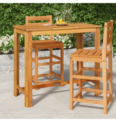  Sodo baro stalas, 120x60x105cm, akacijos medienos masyvas - Lauko stalai, staliukai - 1