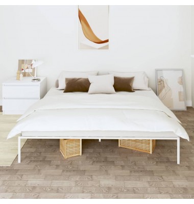  Metalinis lovos rėmas, baltos spalvos, 200x200 cm - Lovos - 1