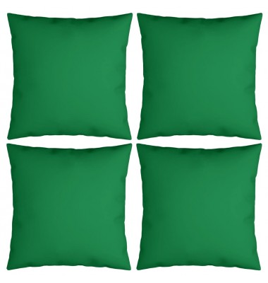  Pagalvėlės, 4vnt., žalios spalvos, 60x60cm, audinys - Dekoratyvinės pagalvėlės - 1
