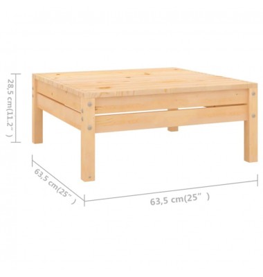  Sodo poilsio baldų komplektas, 8 dalių, pušies medienos masyvas - Lauko baldų komplektai - 8