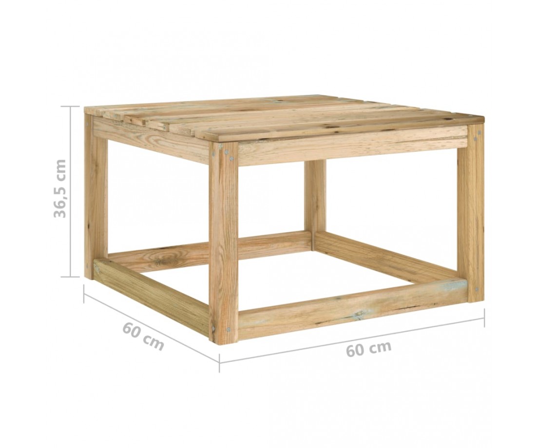  Sodo komplektas su pagalvėlėmis, 10 dalių, impregnuota mediena - Lauko baldų komplektai - 7