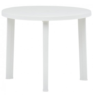  Sodo stalas, baltos spalvos, 89cm, plastikas - Lauko stalai, staliukai - 1
