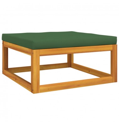  Sodo pakoja su žalios spalvos pagalvėle, akacijos masyvas - Moduliniai lauko baldai - 2