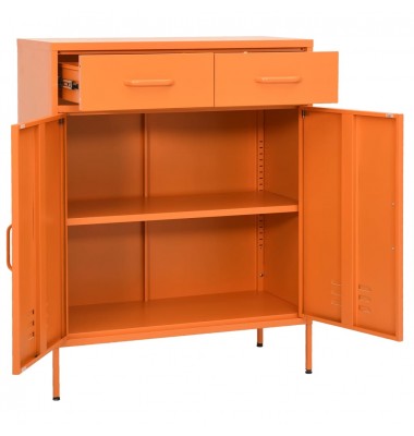  Sandėliavimo spintelė, oranžinė, 80x35x101,5cm, plienas - Biuro spintos, spintelės - 5