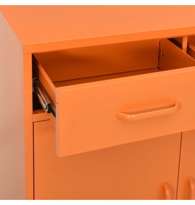  Sandėliavimo spintelė, oranžinė, 80x35x101,5cm, plienas - Biuro spintos, spintelės - 6