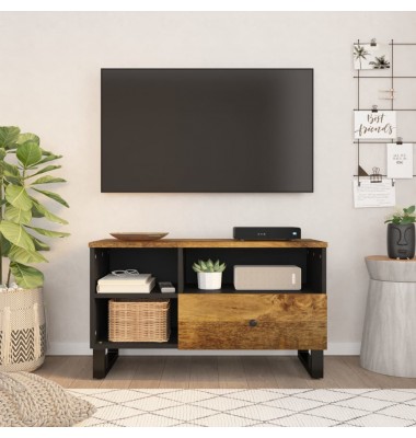  Televizoriaus spintelė, 80x33x46cm, mango/apdirbta mediena - TV spintelės - 1