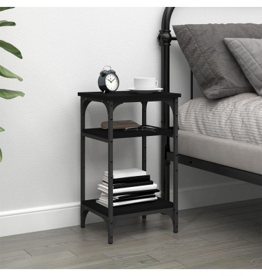  Staliukas, juodos spalvos, 35x30x60cm, apdirbta mediena - Žurnaliniai staliukai - 3