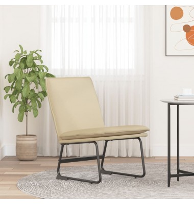  Poilsio kėdė, kreminės spalvos, 52x75x76cm, audinys - Foteliai, krėslai - 1