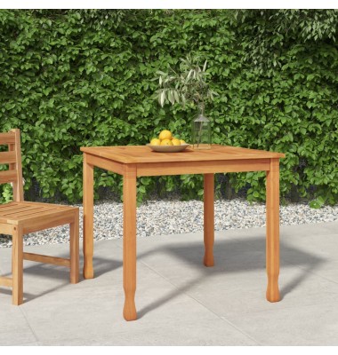  Sodo valgomojo stalas, 85x85x75cm, tikmedžio medienos masyvas - Lauko stalai, staliukai - 1