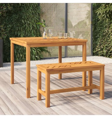  Sodo valgomojo stalas, 90x90x74cm, akacijos medienos masyvas - Lauko stalai, staliukai - 1