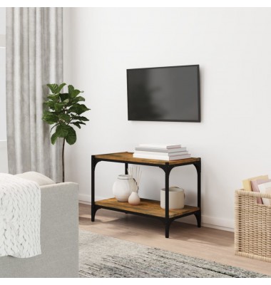  TV spintelė, dūminio ąžuolo, 60x33x41cm, mediena ir plienas - TV spintelės - 1