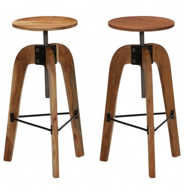  Baro kėdės, 2vnt., akacijos medienos masyvas - Baro kėdės - 1
