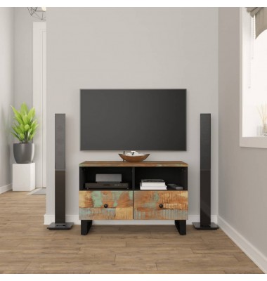  Televizoriaus spintelė, 70x33x46cm, perdirbtos medienos masyvas - TV spintelės - 1