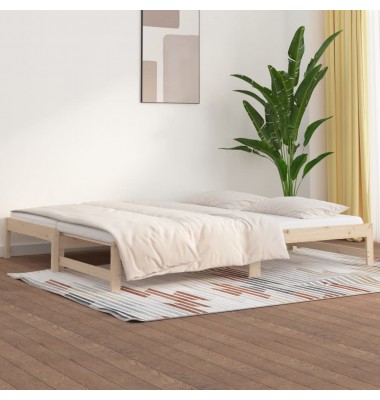  Ištraukiama lova, 2x(90x190)cm, pušies medienos masyvas - Lovos - 1