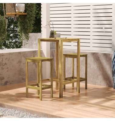  Baro stalas, 60x60x110cm, impregnuota pušies mediena - Lauko stalai, staliukai - 1